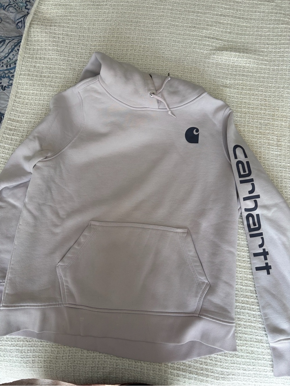 Carhartt Light Purple Pullover Hoodie with Drawstring